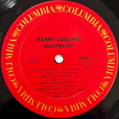 Kenny Loggins : Nightwatch (LP, Album, Cus)