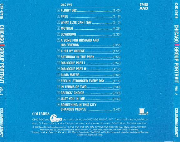 Chicago (2) : Group Portrait (4xCD, Comp)