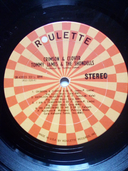 Tommy James & The Shondells : Crimson & Clover (LP, Album, Ter)