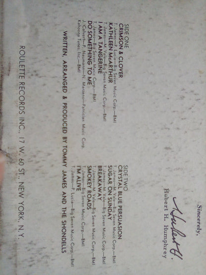 Tommy James & The Shondells : Crimson & Clover (LP, Album, Ter)