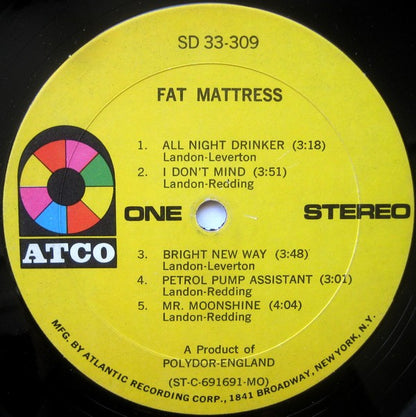 Fat Mattress : Fat Mattress (LP, Album, MO-)