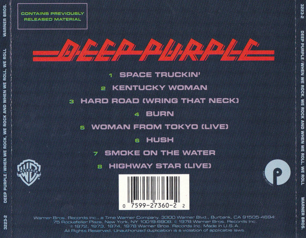 Deep Purple : When We Rock, We Rock And When We Roll, We Roll (CD, Comp)