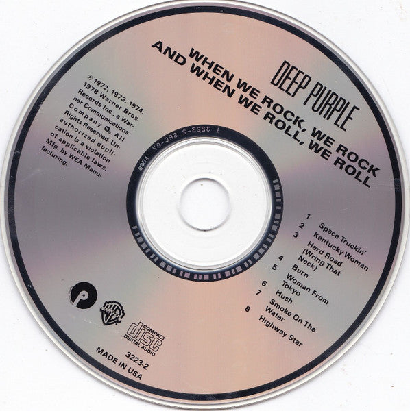 Deep Purple : When We Rock, We Rock And When We Roll, We Roll (CD, Comp)