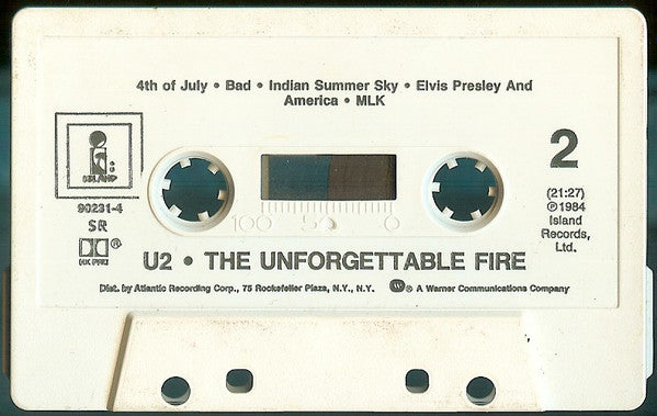 U2 : The Unforgettable Fire (Cass, Album, SR,)