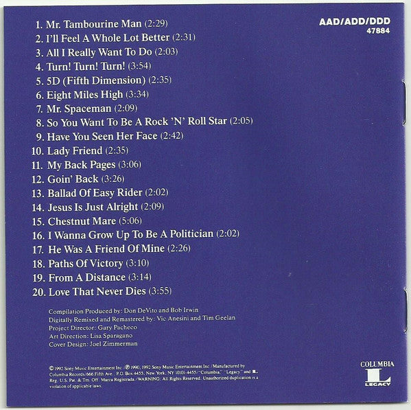 The Byrds : 20 Essential Tracks From The Boxed Set: 1965-1990 (CD, Comp, RE, RM)