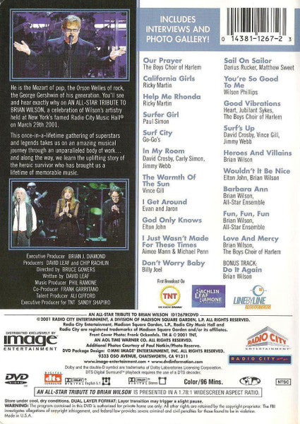 Various : An All-Star Tribute To Brian Wilson (DVD-V, Multichannel, NTSC)