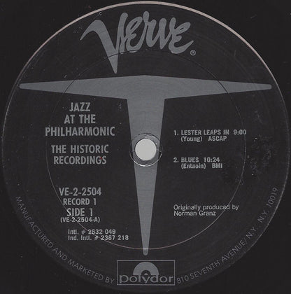 Jazz At The Philharmonic : The Historic Recordings (2xLP, Album, RE, Pit)