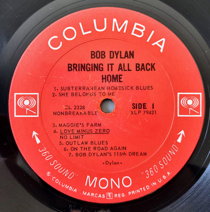 Bob Dylan : Bringing It All Back Home (LP, Album, Mono, RE, RP, Pit)