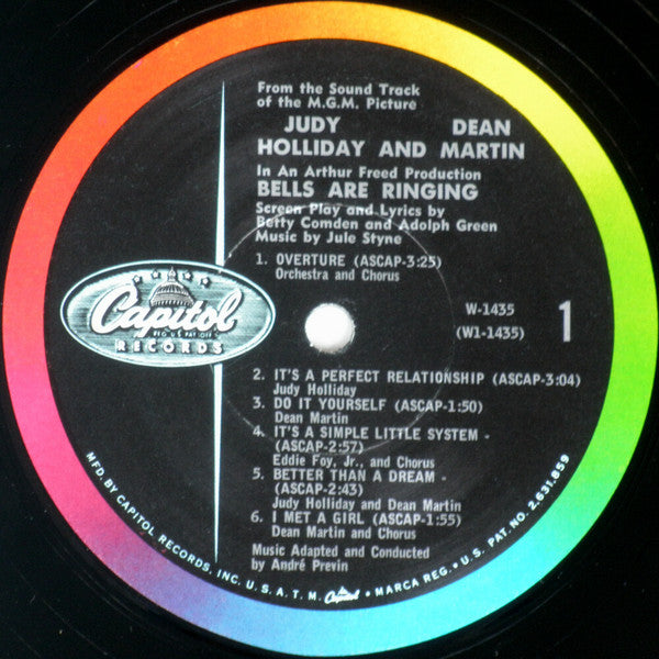 Judy Holliday And Dean Martin : Bells Are Ringing (LP, Mono)