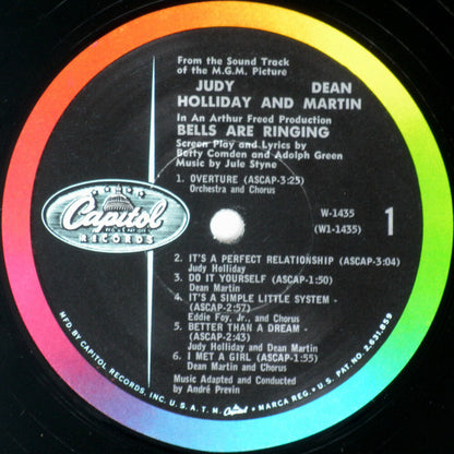 Judy Holliday And Dean Martin : Bells Are Ringing (LP, Mono)