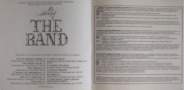 The Band : The Best Of The Band (CD, Comp, RE)
