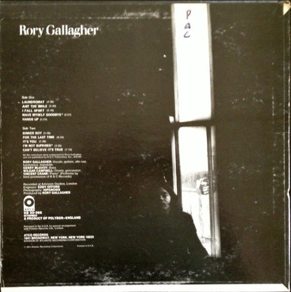 Rory Gallagher : Rory Gallagher (LP, Album, Promo, Pre)