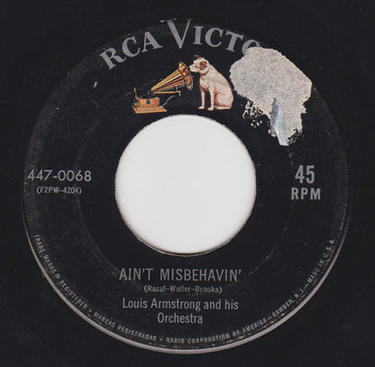 Louis Armstrong And His Orchestra : Ain’t Misbehavin’ / Do You Know What It Means To Miss New Orleans (7")