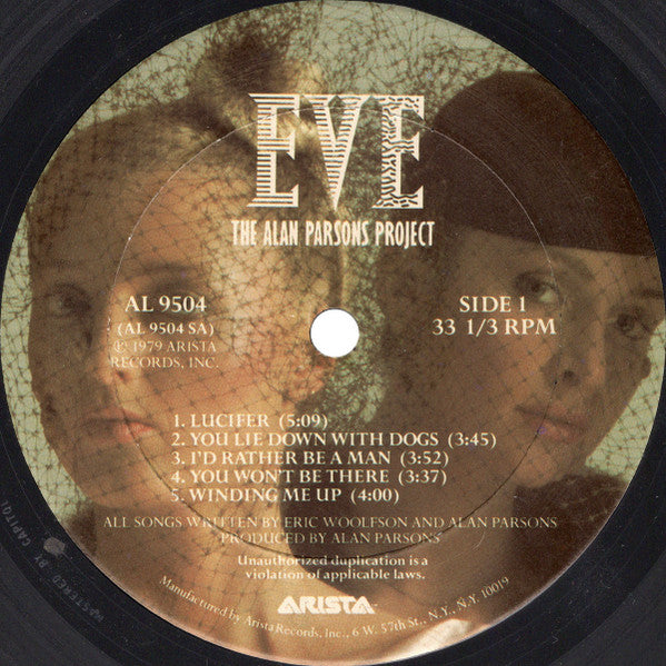 The Alan Parsons Project : Eve (LP, Album, Club, RE, Col)