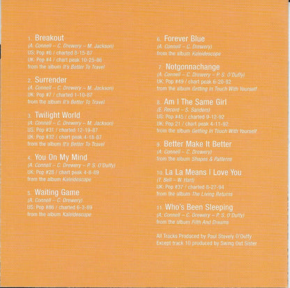 Swing Out Sister : The Best Of Swing Out Sister (CD, Comp, Club)