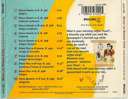 Mozart* : Mozart For Morning Coffee (CD, Comp)