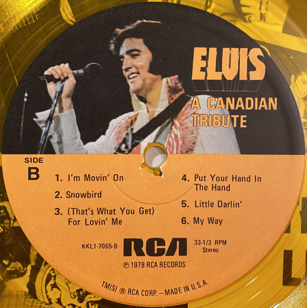 Elvis Presley : A Canadian Tribute (LP, Comp, Gol)