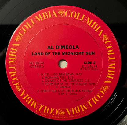 Al Di Meola : Land Of The Midnight Sun (LP, Album, RE, Pit)