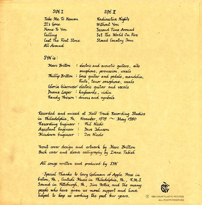 Syn (13) : Cast The First Stone (LP, Album)