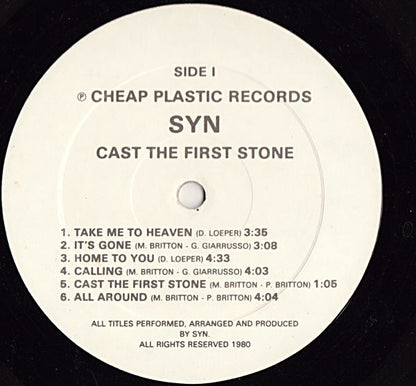 Syn (13) : Cast The First Stone (LP, Album)