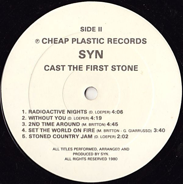 Syn (13) : Cast The First Stone (LP, Album)
