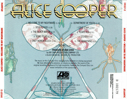 Alice Cooper (2) : Welcome To My Nightmare (CD, Album, Club, RE, Oly)