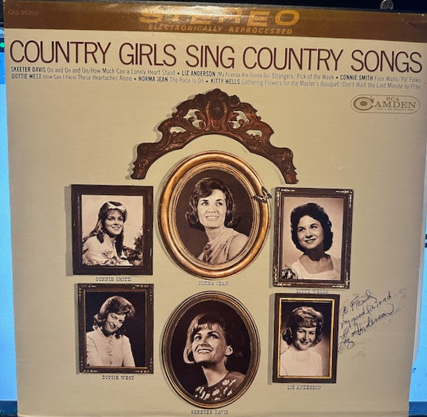 Various : Country Girls Sing Country Songs (LP, Comp)