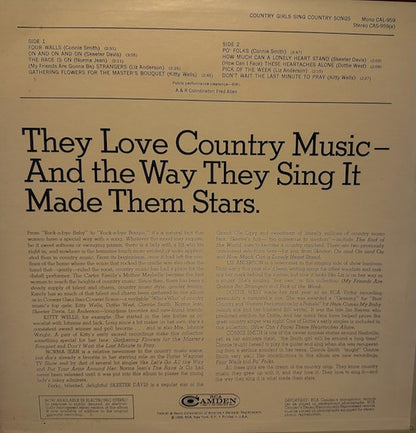 Various : Country Girls Sing Country Songs (LP, Comp)
