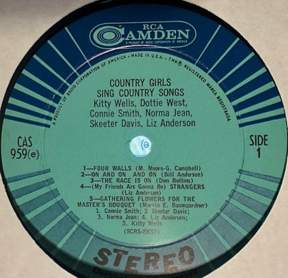 Various : Country Girls Sing Country Songs (LP, Comp)