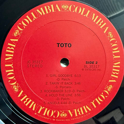 Toto : Toto (LP, Album, RP, Pit)