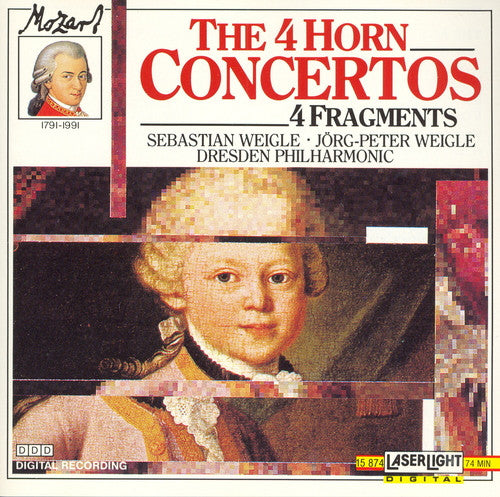 Mozart* - Sebastian Weigle, Jörg-Peter Weigle, Dresden Philharmonic* : The Four Horn Concertos - Four Fragments (CD, Album)