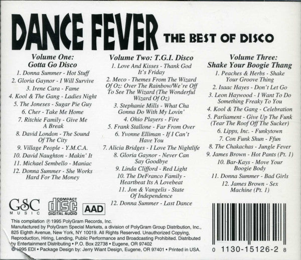 Various : Dance Fever - The Best Of Disco (3xCD, Comp)