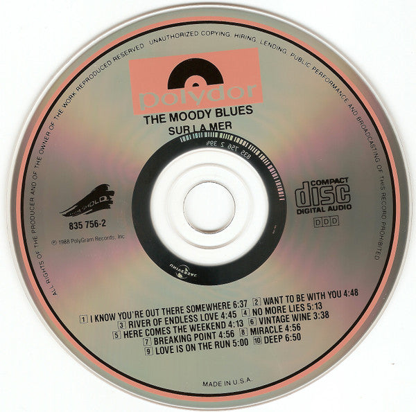 The Moody Blues : Sur La Mer (CD, Album)