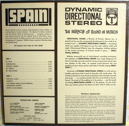 The Flaming Strings & Blazing Brass Of Moreno-Buendia* : Spain Goes Percussion (LP, Gat)