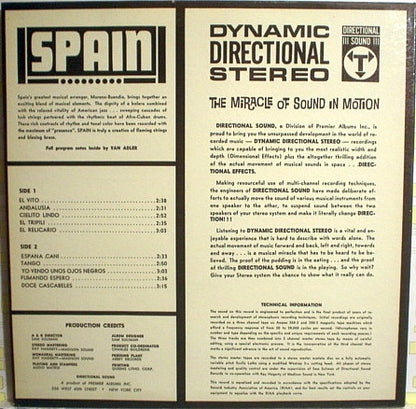 The Flaming Strings & Blazing Brass Of Moreno-Buendia* : Spain Goes Percussion (LP, Gat)