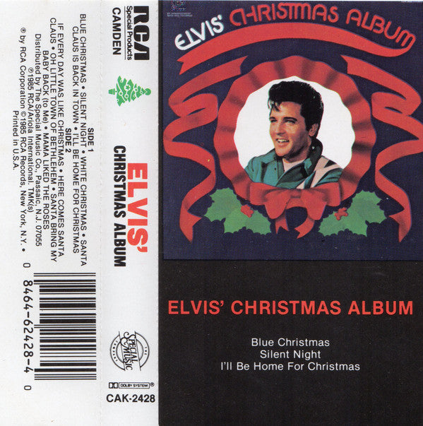 Elvis Presley : Elvis' Christmas Album (Cass, Album, RE)