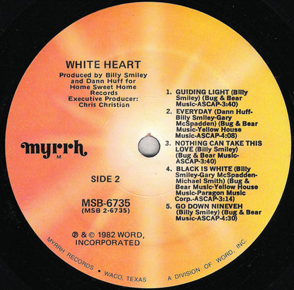 White Heart : White Heart (LP, Album, Mon)