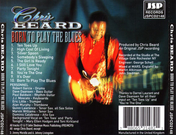 Chris Beard (2) : Born To Play The Blues (CD, Album)
