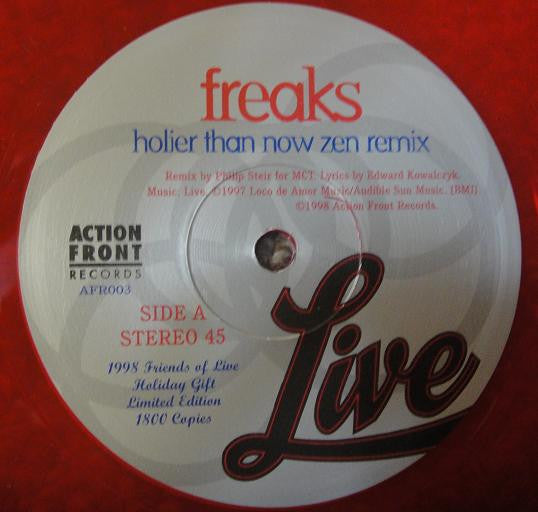Live : 1998 Friends Of Live Holiday Gift (10", Ltd, red)