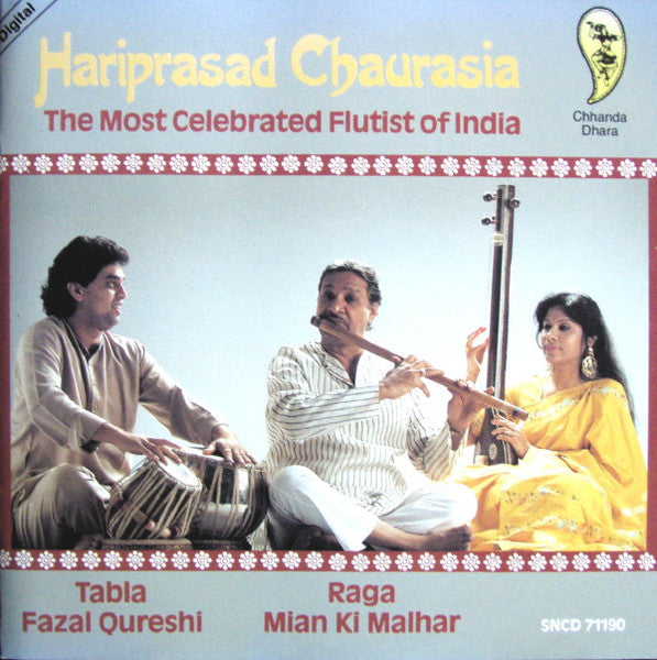 Hariprasad Chaurasia : The Most Celebrated Flutist Of India: Raga Mian Ki Malhar (CD, Album)