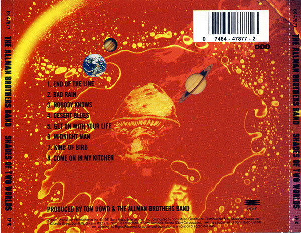Allman Brothers Band* : Shades Of Two Worlds (CD, Album)