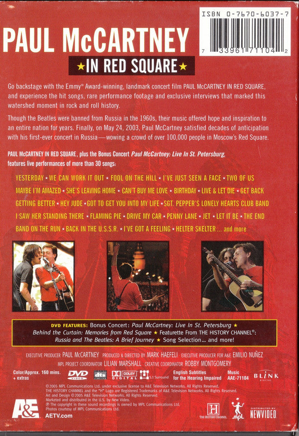Paul McCartney : ☆ In Red Square ☆ A Concert Film (DVD-V, Multichannel, NTSC)