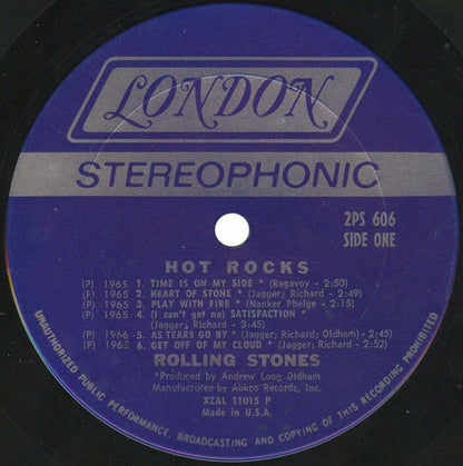 The Rolling Stones : Hot Rocks 1964-1971 (2xLP, Comp, P -)