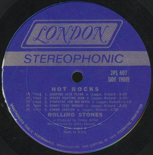 The Rolling Stones : Hot Rocks 1964-1971 (2xLP, Comp, P -)