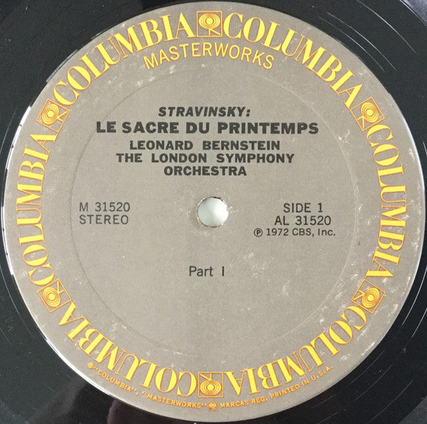 Bernstein*, The London Symphony Orchestra* - Stravinsky* : Le Sacre Du Printemps (LP, Album)