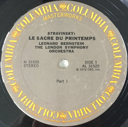 Bernstein*, The London Symphony Orchestra* - Stravinsky* : Le Sacre Du Printemps (LP, Album)