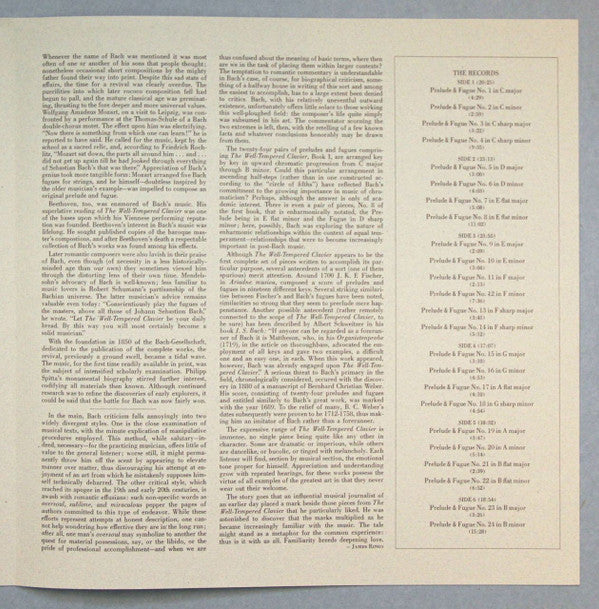 Bach*, Sviatoslav Richter : The Well-Tempered Clavier, Book 1 (3xLP, Album, Win + Box)
