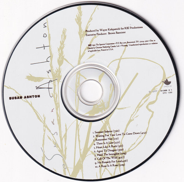 Susan Ashton : Susan Ashton (CD, Album)