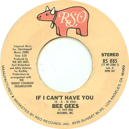 Bee Gees : Stayin' Alive (7", Single, Pit)