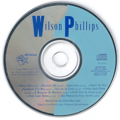 Wilson Phillips : Wilson Phillips (CD, Album, Club)
